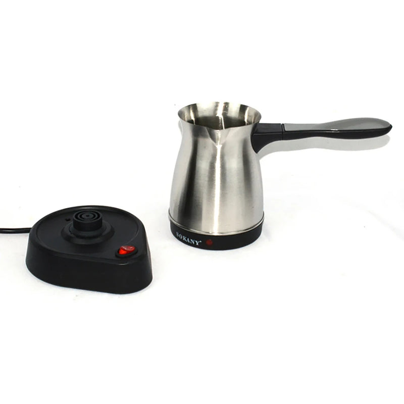 500ML Electric Kettle Turkish Greek Coffee Maker Machine Portable Stainless Steel Moka Pot 220V 5 Cup Teapot Water Boiler 전기포트