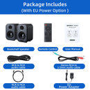 AIYIMA S400 Audio 80W Bookshelf Active Speakers Dual-Mode 3 Inch Bluetooth USB DAC for  HiFi Home Subwoofer Music System TV PC