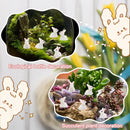 50PC Mini Rabbits Figurine Easter Bunny Figurine Rabbit Miniature Figurines Ornament Micro Landscape Dollhouse Decor Diy Crafts