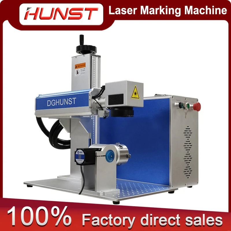 HUNST 30W50W Jewelry Laser Engraving Machine Raycus MAX Fiber Laser Source For Marking Gold Silver Aluminum Copper Metal Cutting