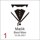 Personalized Logo Leather Hip Flask Set Birthday Father's Day Gift Custom 6oz Flask Wedding Favors Groom Groomsman Best Man Gift