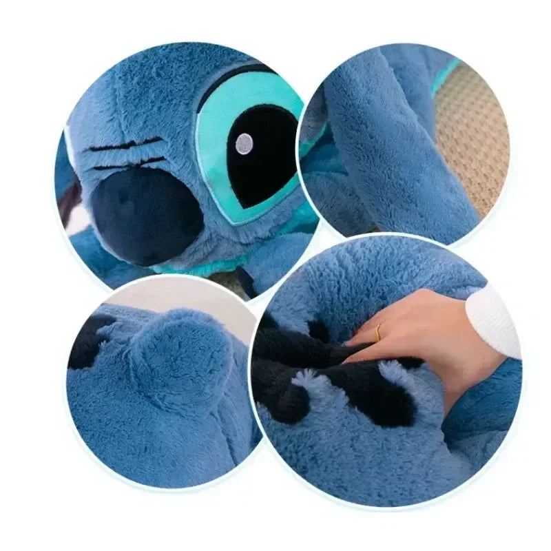 Disney Lilo&stitch Plush Toys Giant Size Lilo&stitch Stuffed Cute Doll Cartoon Couple Sleeping Pillow Soft Material Kids Gifts