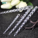 10/12pcs Christmas Simulation Ice Xmas Tree Pendant Ornament Clear Icicles Winter Party New Year Navidad Home Decor Natal Noel
