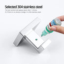 Bagnolux Towel Hooks Robe Hook Coat Hook Stainless Steel Heavy Duty Square Hooks Wall Mounted for Bathroom Kitchen Bedroom