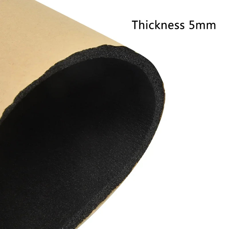 30*50mm Self-adhesive Foam Insulation Pad For Automobile Sound Insulation Muffler Strong Doublesided Rubber Sound Insulation Pad