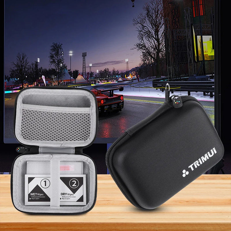 Hard Carrying Case Shockproof Protection Bag Anti-scratch Tempered Glass Screen Protector for Trimui Brick Handheld Game Console