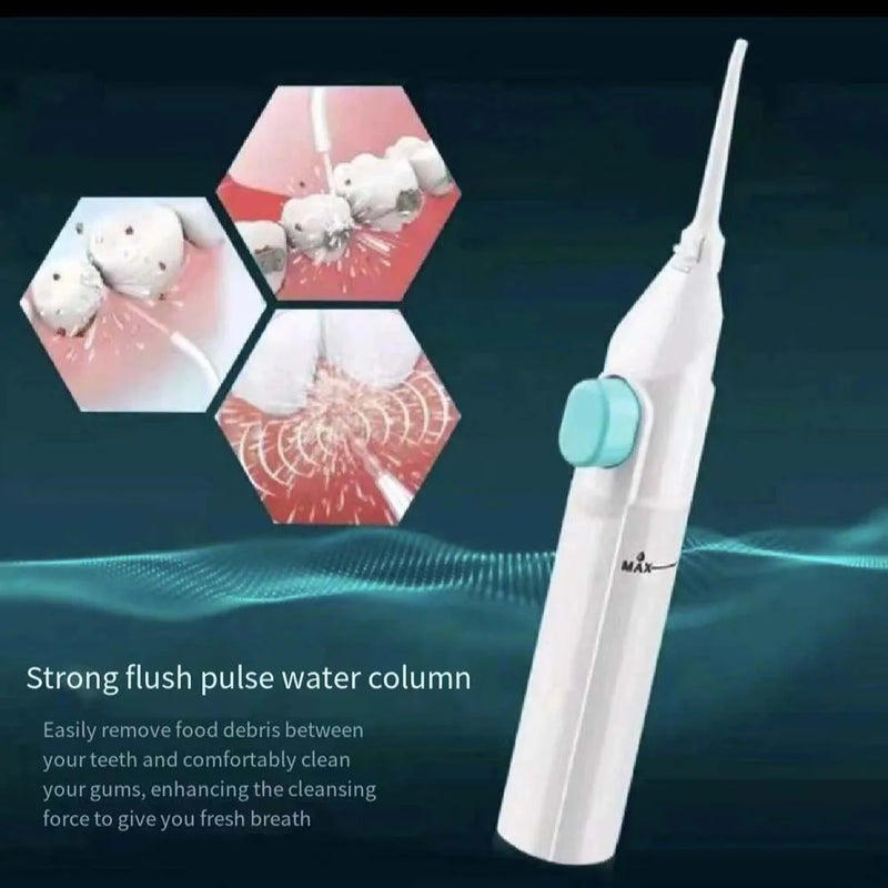 Oral Irrigator Manual Pressure Water Flosser Portable Dental Water Jet 90ML Water Tank Waterproof Teeth Cleaner For Oral Care