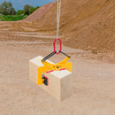 Pliers Stone Gripper 280kg/325kg Offsetting Pliers Brick w/End Rings for Lifting Transportation Wood Stone