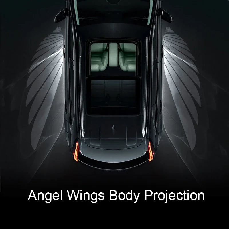 New Angel Wings Light Car Projector LED Shadow Light Welcome Lamp Auto Accessories For BMW Volkswagen Honda Mercedes-Benz