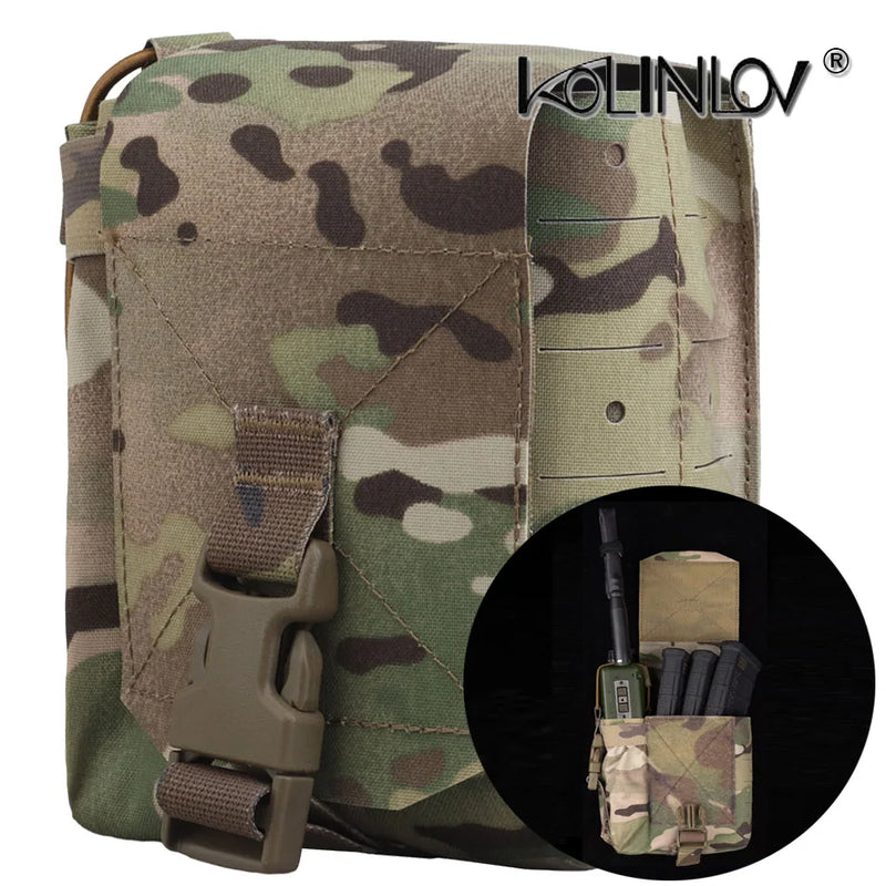 Tactical Vest Plate Carrier Sub Bag MOLLE Belt Mag Pouch for Hunting Night Vision Radio Walkie-talkie Headset First Aid Tool