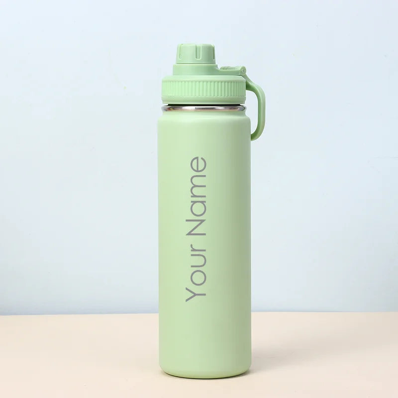 Personalised Gift 304 Stainless Steel Insulated Water Bottle 600ml 700ml 800ml Tumbler Flask