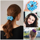 5-50 Pcs/Lot LED Luminous Scrunchies Hairband Ponytail Holder Headwear Elastic Satin Hair Bands Girl Hair Accessories for Party