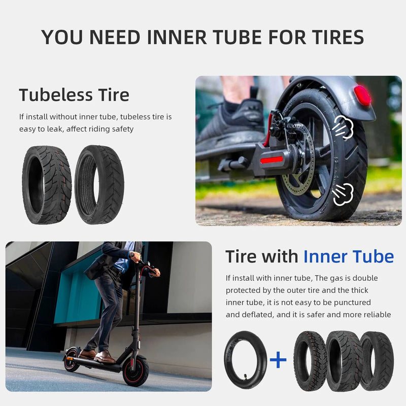 Ulip 9Inch 9.5x2-6.1 Off Road Tire With 9.5x2 Inner Tube for Xiaomi M365 1S Pro 2 Mi3 E-Scooter 9 1/2x2 Anti-slip Thickened Tire