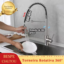 Torneira de cozinha gourmet com spray articulado para fácil cozinha - Torneira spray mono comando