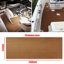 Self-Adhesive 2.4M Foam Teak Decking EVA Foam Marine Flooring Faux Boat Decking Sheet Accessories Marine Brown Black