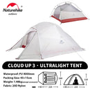 Naturehike Upgraded Cloud Up 3 Person Tent Outdoor Camping Tent Ultralight Waterproof Tent Free Standing Hiking Backpacking Tent