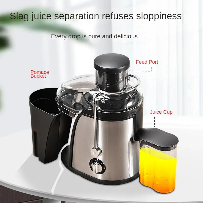 220V Centrifugal juicer Multi-functional household electric fruit machine slag juice separation cooking