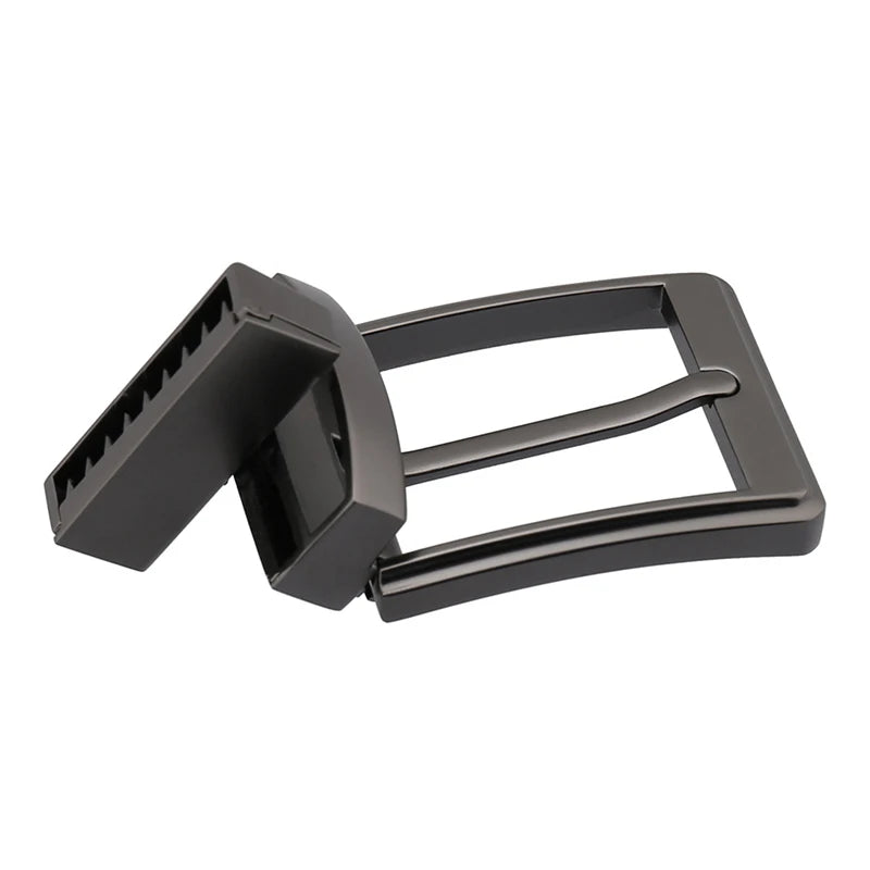 KOLBER Fashion Men's Belt Buckle High Quality Zinc Alloy 3.5cm Reverse Buckle Smooth Silver Belt Pin Buckle for Trousers Male