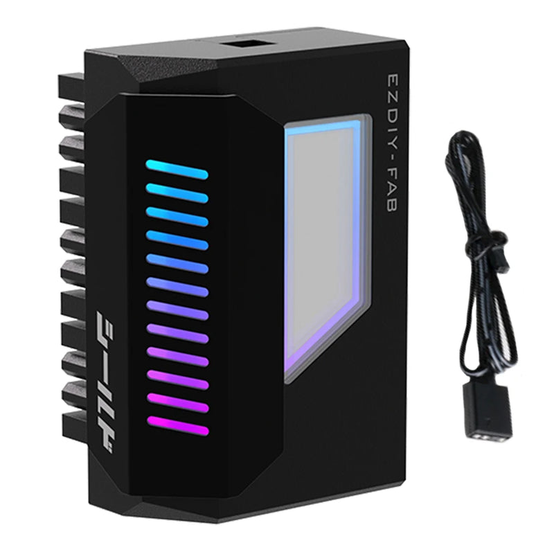 ATX 24Pin to 90/180 Degree Power Plug Adapter 5V Synchronization ARGB Adapter for Computer Motherboard Power Supply Accessories