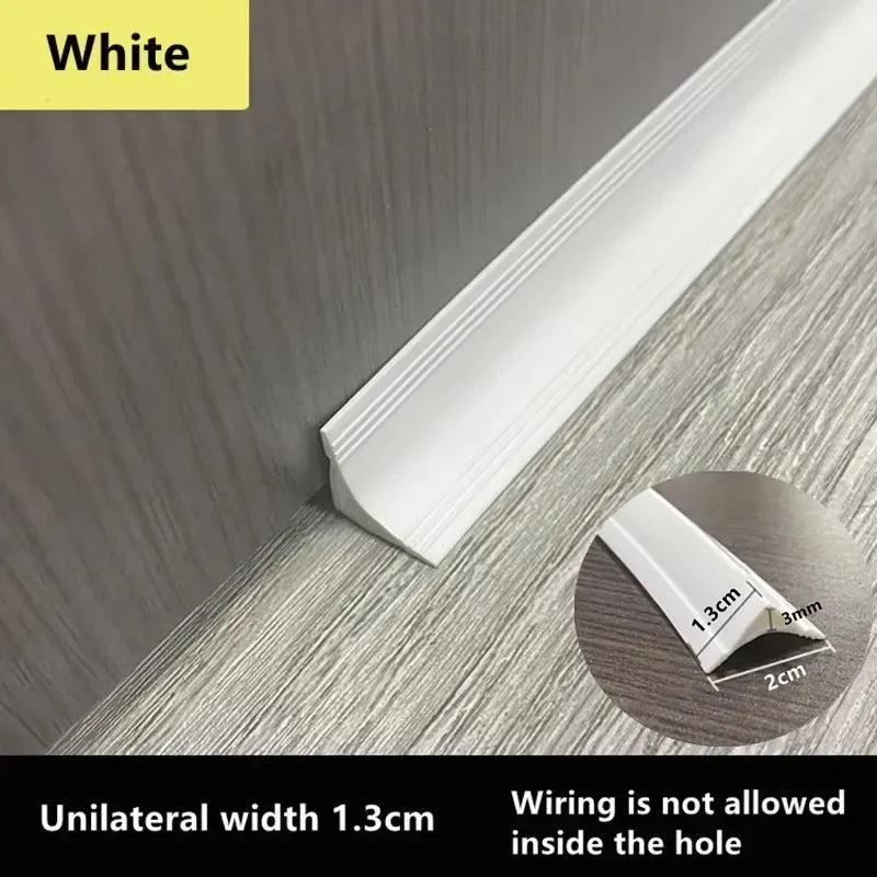 2/4/6/8/10M Self-adhesive Wall Corner Skirting Line Molding Ceiling Caulk Internal Strip Edge Trim Strip Home Decorative Supply