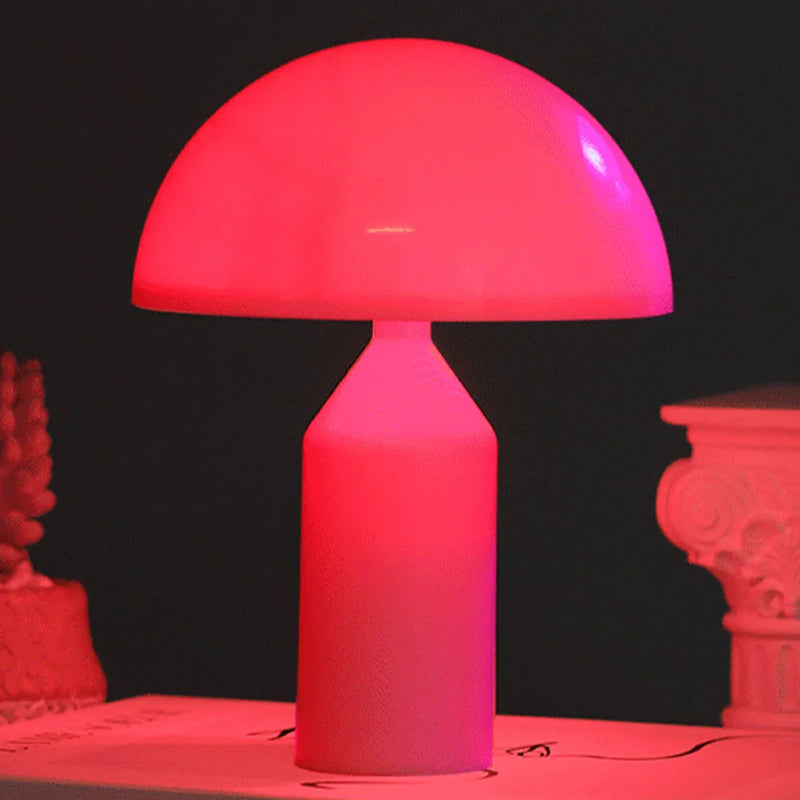 Mushroom Touch Pat Light Brightness Adjustable Nightstand Lighting Lamp Minimalist Battery Operated Bright Bedroom Bedside Decor
