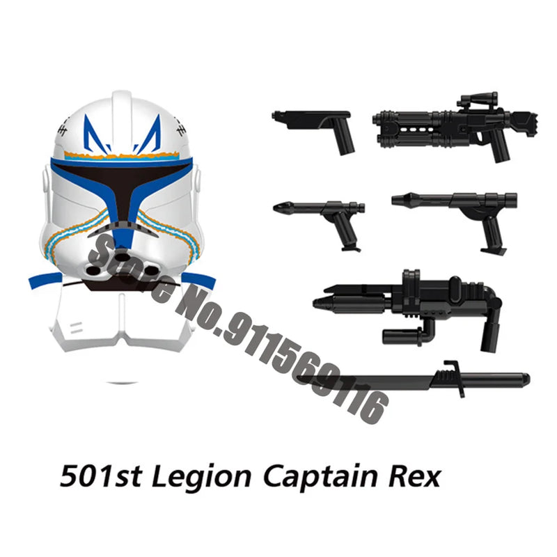 ARC Clone Troopers Building Blocks LUKE Skywalker Mandalorians Boba Fett Palpatine Yoda R2D2 Bricks Action Figures Toys