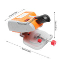 7800R/Min Cut-off Saw, Adjustable 45 Degree Cutting Tool, Mini Benchtop Cut-off Chop Saw for Wood&Plastic&Stone