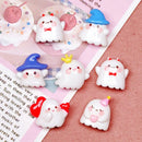 20 Pcs Cute Bright Surface Interesting Cartoon Halloween Ghost Series Resin Scrapbook Diy Jewelry Wedding Hairpin Accessories