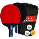 Ping Pong Racket 2 Rackets & 3 Balls Table Tennis Paddles Professional Ping Pong Paddle with Bag for Beginners Training Game