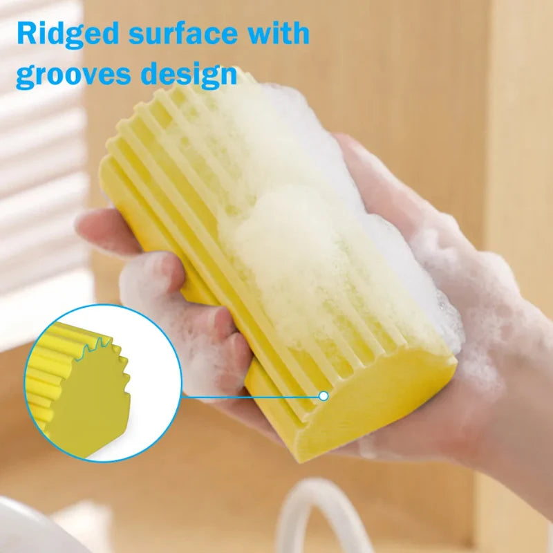 Damp Clean Duster Sponge Dusting Wet Duster Powder Cleaning Sponge Dust Removal Dusters for Home Car Kitchen Bathroom Scrub