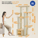 Big Cat Tree Tower for Large Cats Robust with Several Levels Cat House Climbing Tree with Hammock 11 Sisal Posts Large Perch