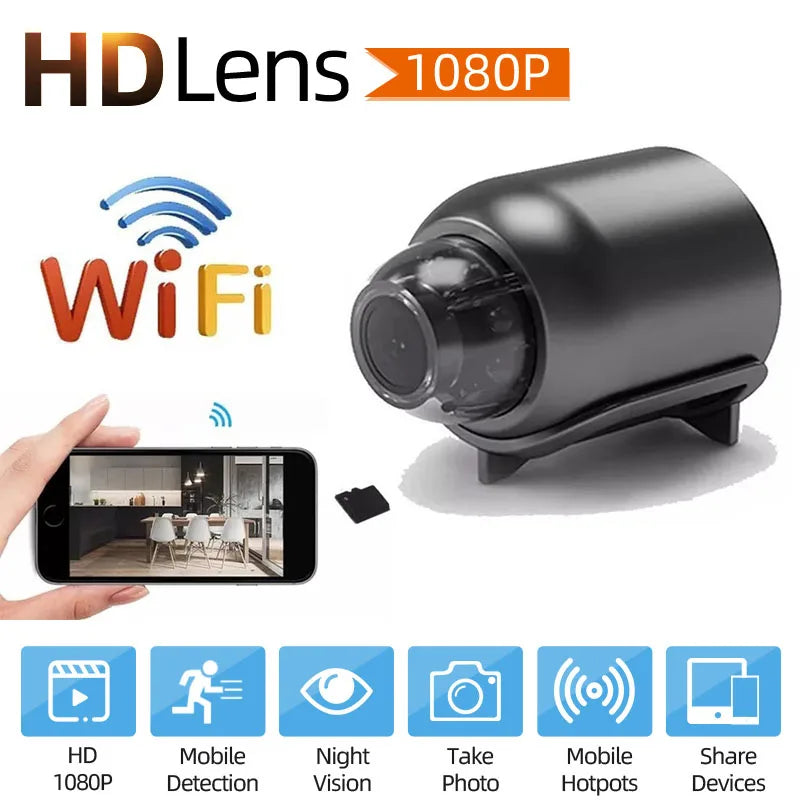 Mini Wifi Surveillance Camera Wireless Video Recorder Voice Recorder Security-protection Smart Home Wifi Security The camera