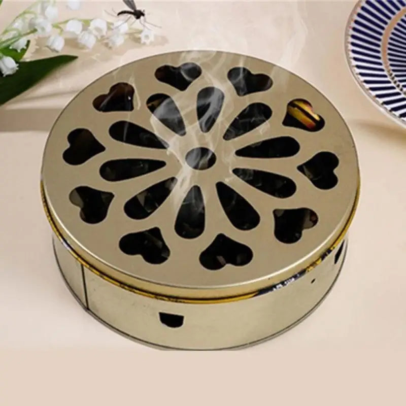 1PCS Portable Mosquito Coil Tray Holder Home Insect Repellent Anti-fire Sandalwood Incense Burner Box Anti-Mosquito Supplies