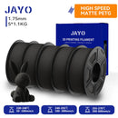 JAYO 5 Rolls 3D PETG / High Speed Matte PETG 3D Filament 1.75mm 30mm/s - 600mm/s Print Range PETG 3D Printer Filament for 3D