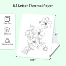 A4 Thermal Paper 200 Sheet Fanfold Printing Paper for Thermal Printer L81/A81/ A80 Compatible with PeriPage A40 210x297mm(