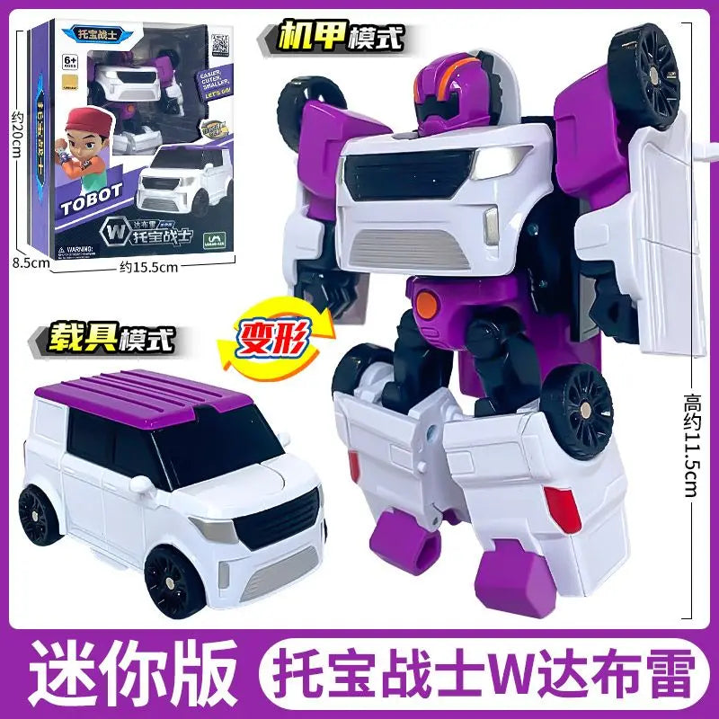 Mini Tobot Transformation Robot Toys Korea Cartoon Brothers Anime Tobot Deformation Car Airplane Toys for Children Gift