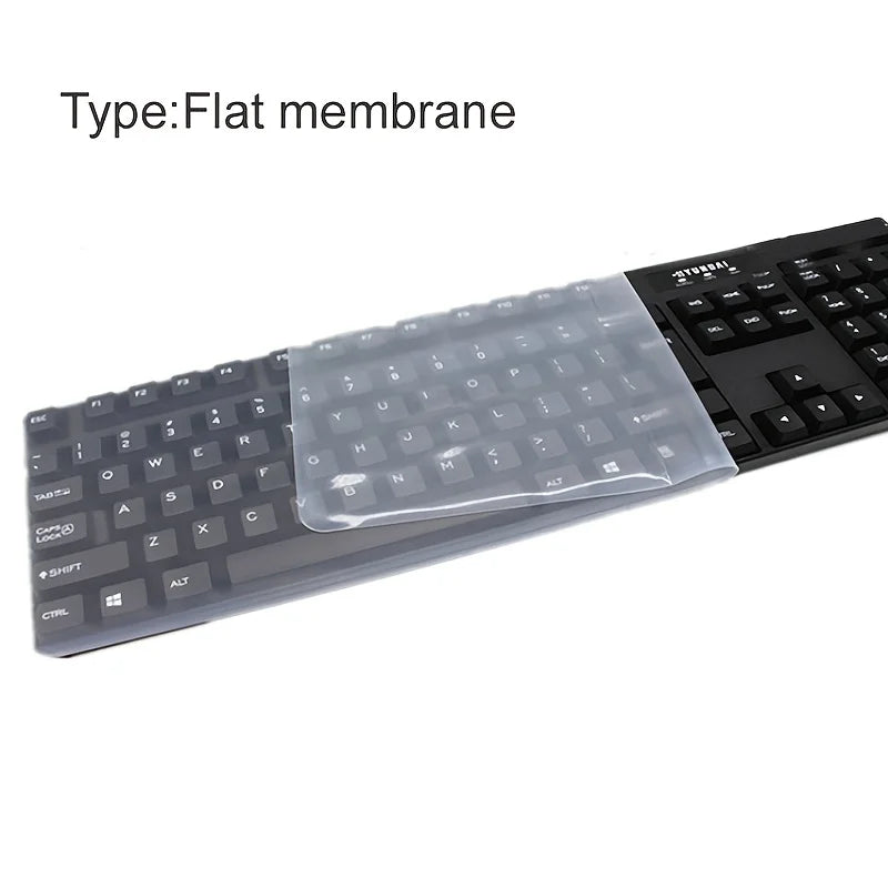 Universal Keyboard Silicone Protector Film Skin Cover Desktop PC Transparent Silica Gel Bump Concave and convex Flat Membrane