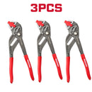 Geinxurn Heavy Duty 7-Inch Water Pump Pliers w/ Quick Button, 15-Position, 1.5" Capacity, CR-V Steel Parallel Jaws