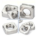 10-50pcs  DIN562 THIN Nut M3 M4 M5 M6 M8 A2 STAINLESS STEEL SQUARE THIN NUTS