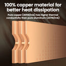 JEYI Copper M.2 HeatSink, 3pcs 2280 SSD Copper Cooler Solid State Disk Radiator with Thermal Silicone Pad for Laptop Desktop