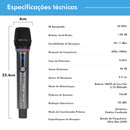 Professional 2.4G UHF Wireless Microphone with RGB LED-2 Units, 18650 Battery, 2.5Ms Delay, Cardioid for Karaoke/Live
