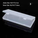 8Styles Plastic Storage Box Small Square Clear Black Box For Jewelry Diamond Embroidery Craft Bead Pill Home Storage Supply