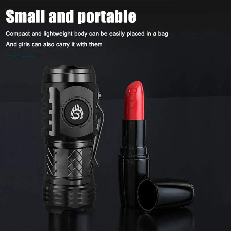 High Quality LED Flashlight 18350 Super Bright Torch Rechargeable USB Light Waterproof for Hiking Camping Lantern