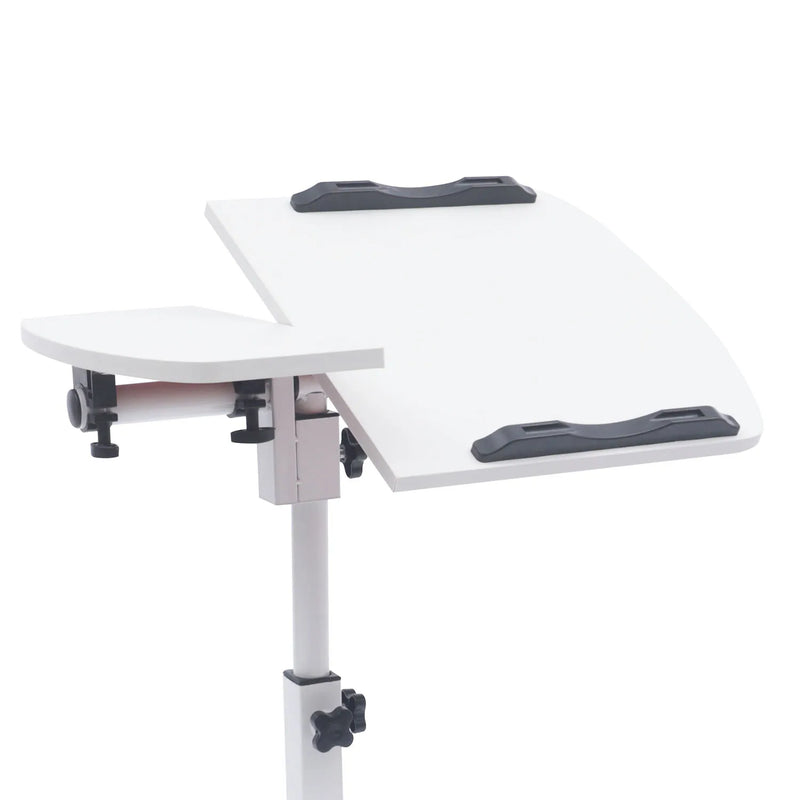 Height Adjustable Computer Table with Wheels Computer Trolley Side Table Bed Table Computer Desk Sofa Table for Home Office