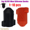 1~10pcs Silicone Socks For Creality K1/K1Max Ceramic Heating Block Kit Black Red   K1 Wholesale Hotend Heat Insulation Case Cove