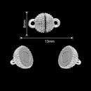 2 Sets Locking Strong Magnetic Clasps Magnet End Clasp Connectors For Jewelry Making DIY Bracelet Necklace Extender Accessories