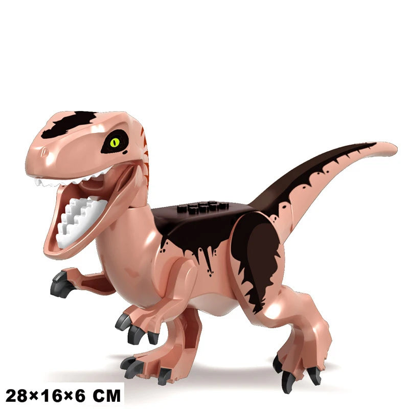 Jurassic Dinosaur Park Dinos World Building Blocks Animals Tyrannosaurus Rex Indominus I-Rex Blue Figures Triceratops Toys