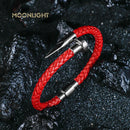 High Quality Classic Geometric Nail Design Bracelet for Men Punk Jewelry Braided Leather Bracelet Man Accessories Party Gifts