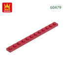 Wange 52Pcs/Lot 60479 1x12 Plate Building Blocks MOC Accessories Compatible with Construction Bricks Children Educational Toys