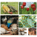 BRIEFNESS Hexagonal Chicken Wire 25mm Mesh, 1m Height Garden Fence, Rabbit/Poultry Netting, Bird & Rat Proof Animal Enclosure